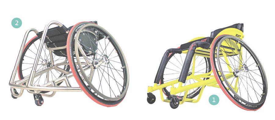Инвалидные коляски для игры в тенис и баскетбол